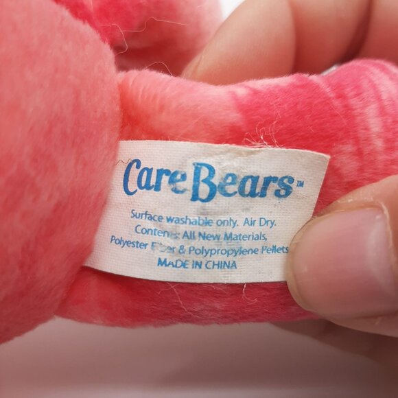 2003 Care Bears Love-A-Lot Bear Plush 8" Pink Tie-Dye - Picture 5 of 6